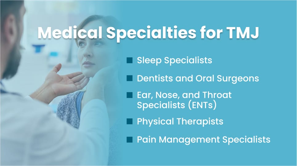 Medical Specialties for TMJ